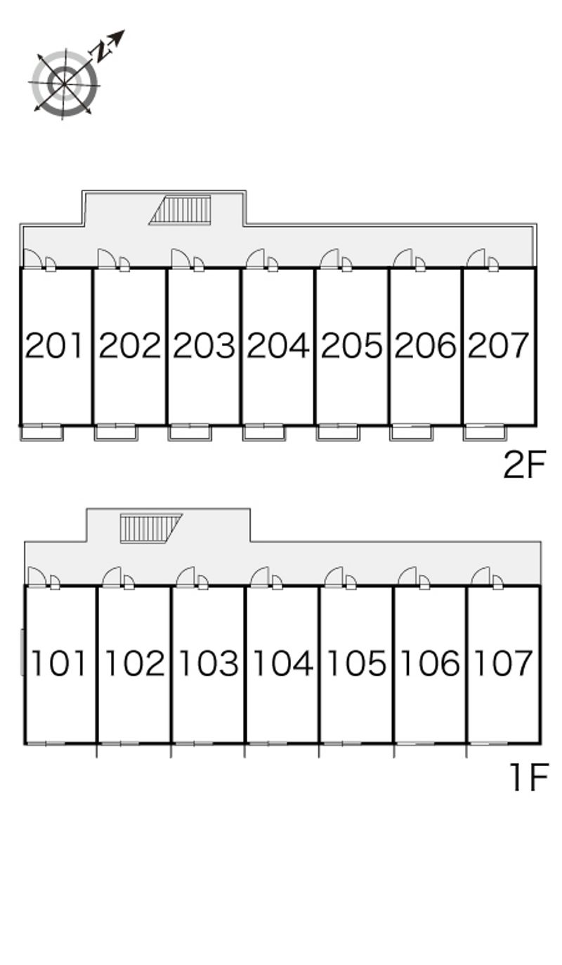 レオパレスグリーン 間取配置図
