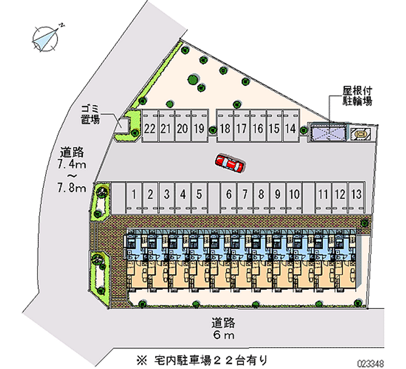 レオパレス末広 月極駐車場