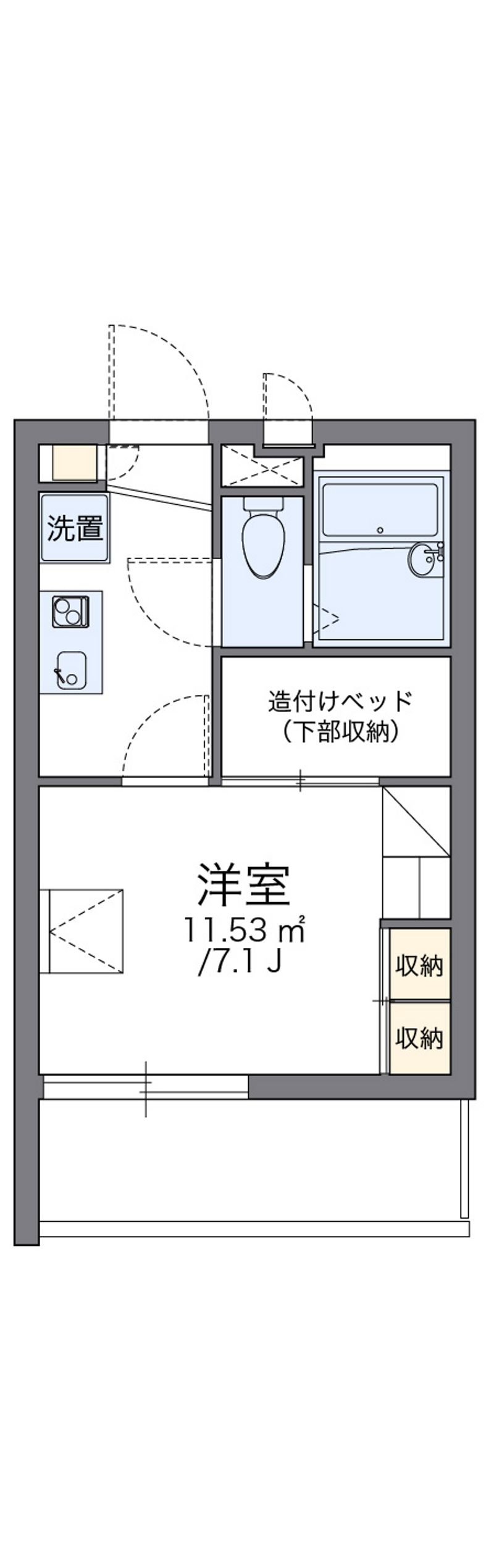 レオパレスベレオＭ 間取図