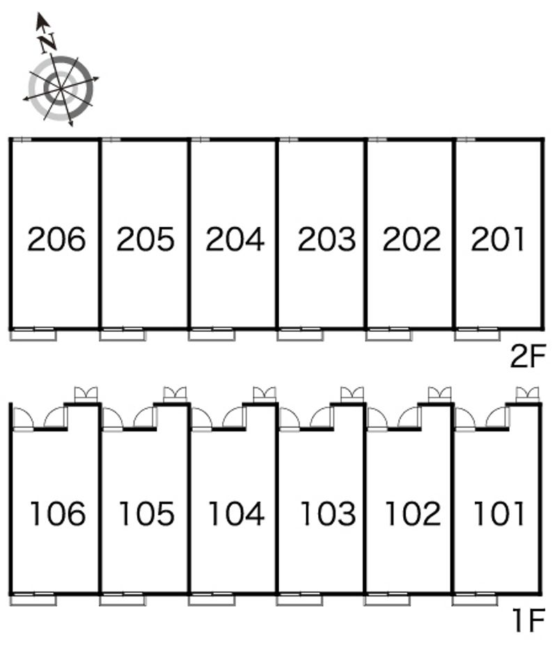 レオパレスエヴァンス 間取配置図