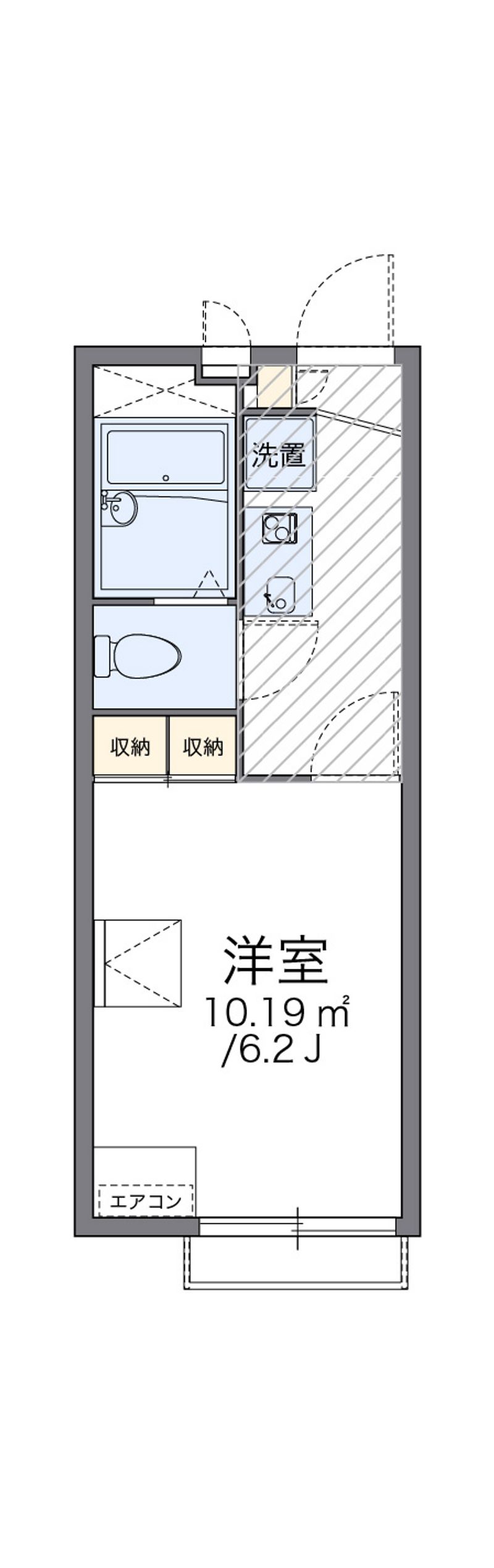 レオパレス旭Ⅱ 間取図