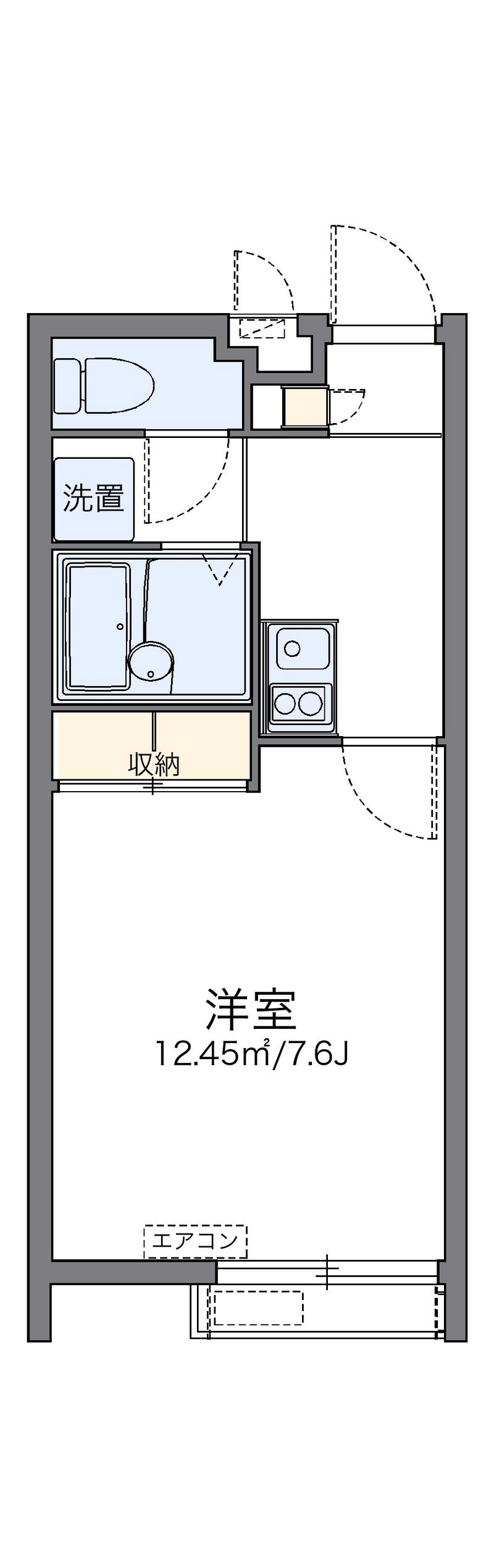 レオパレスＮＡＫＡＭＵＲＡ 間取図