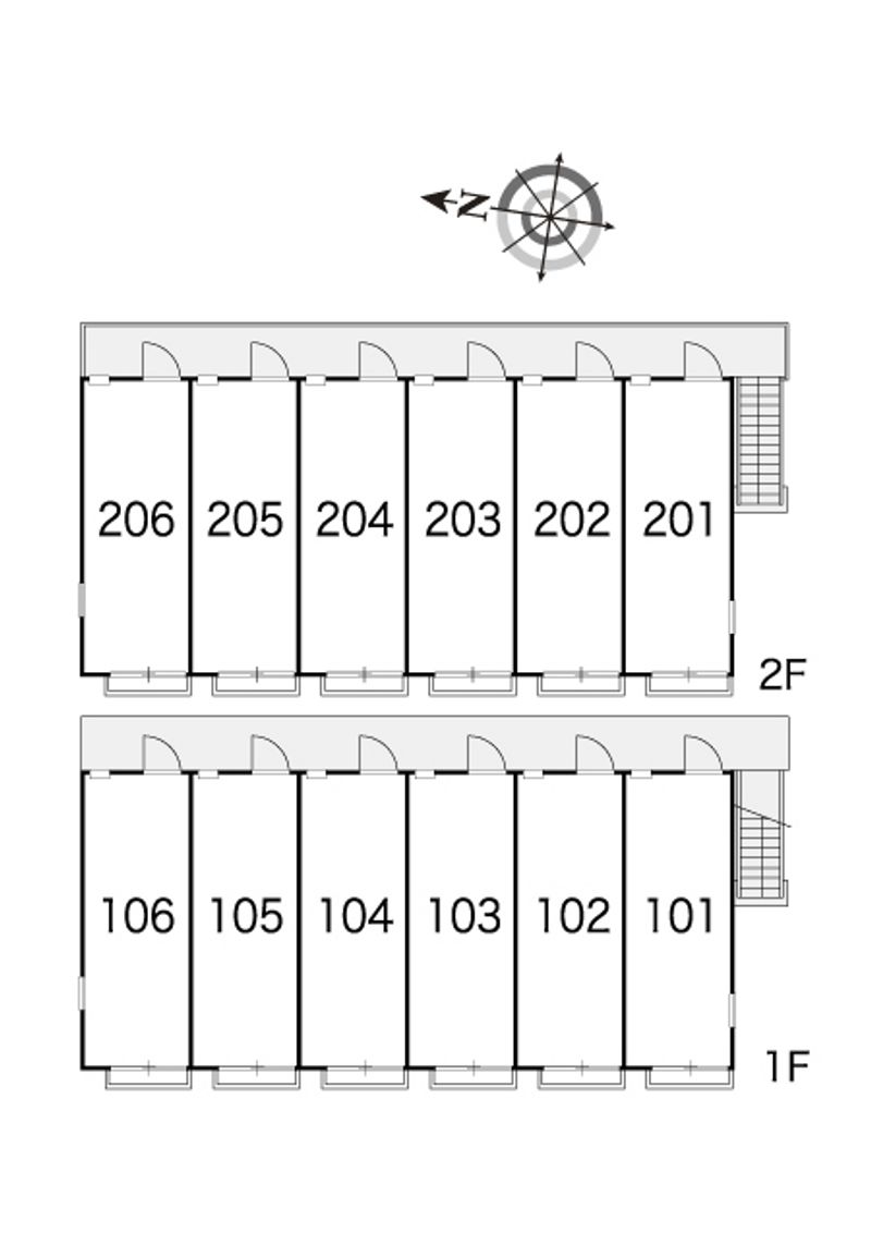 レオパレスシゲール 間取り配置図