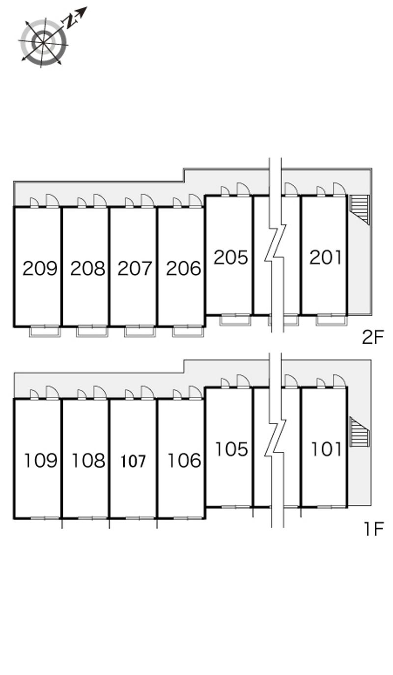レオパレスさくら 間取り配置図