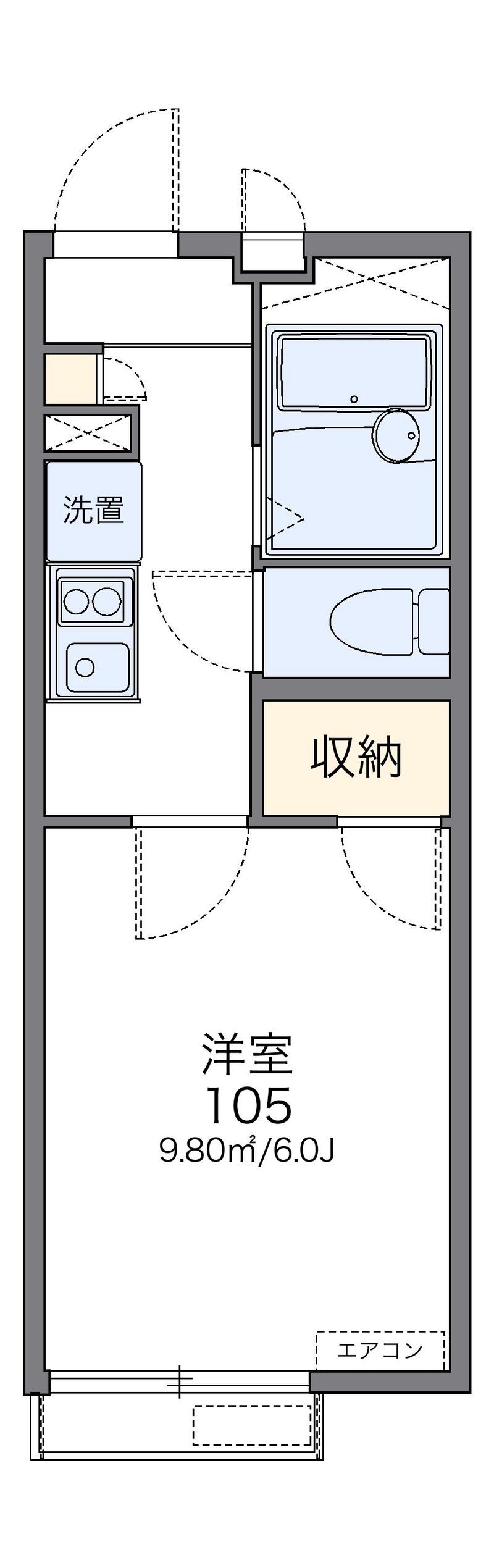 レオパレスベルサリーゼⅡ 間取図
