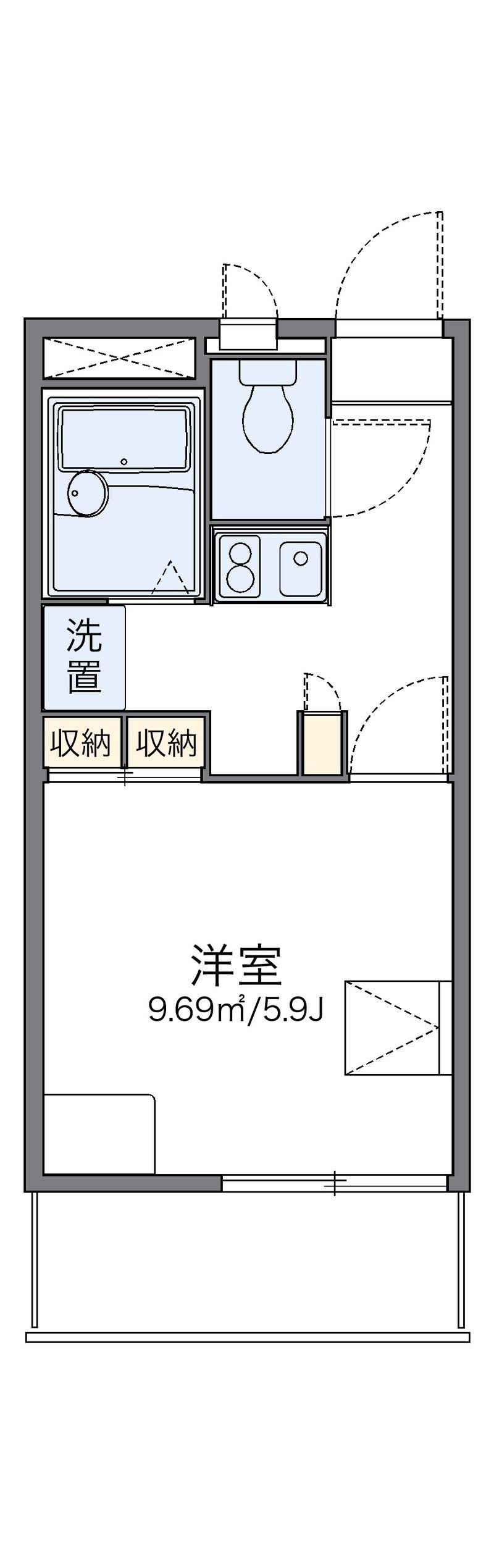 レオパレスｆｌｏｒａⅡ 間取図