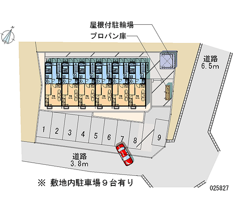 レオパレス岡部 月極駐車場