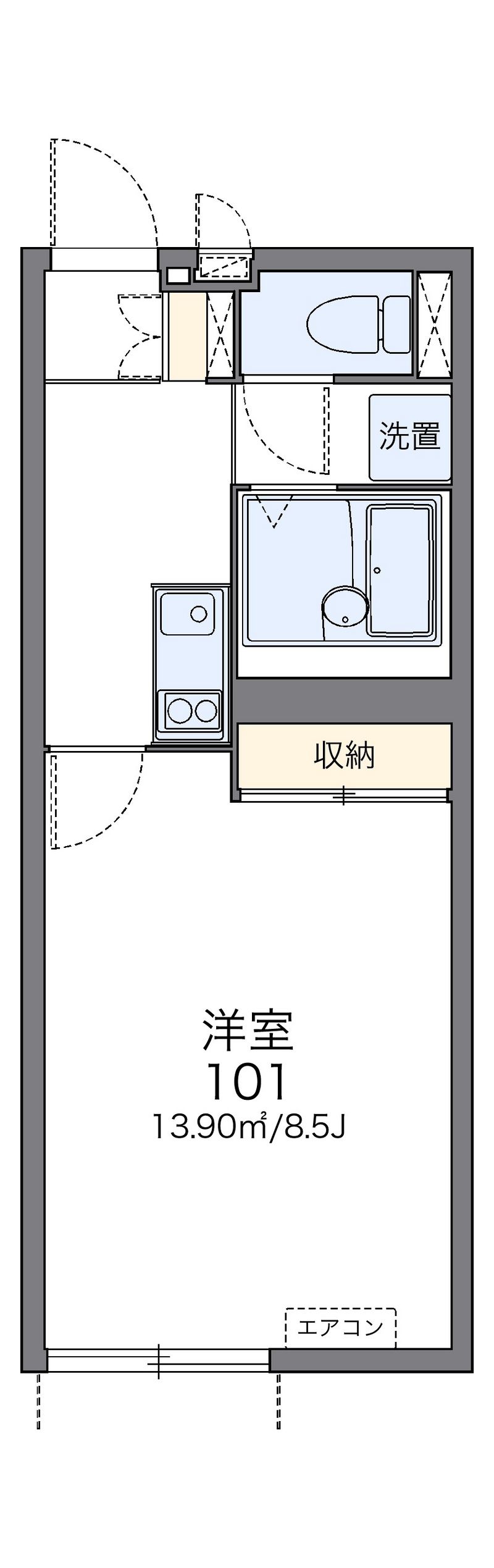 レオネクストボヌール南呉服 間取図