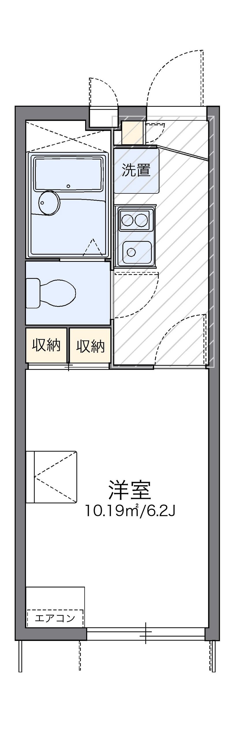 レオパレスＫウイング 間取図