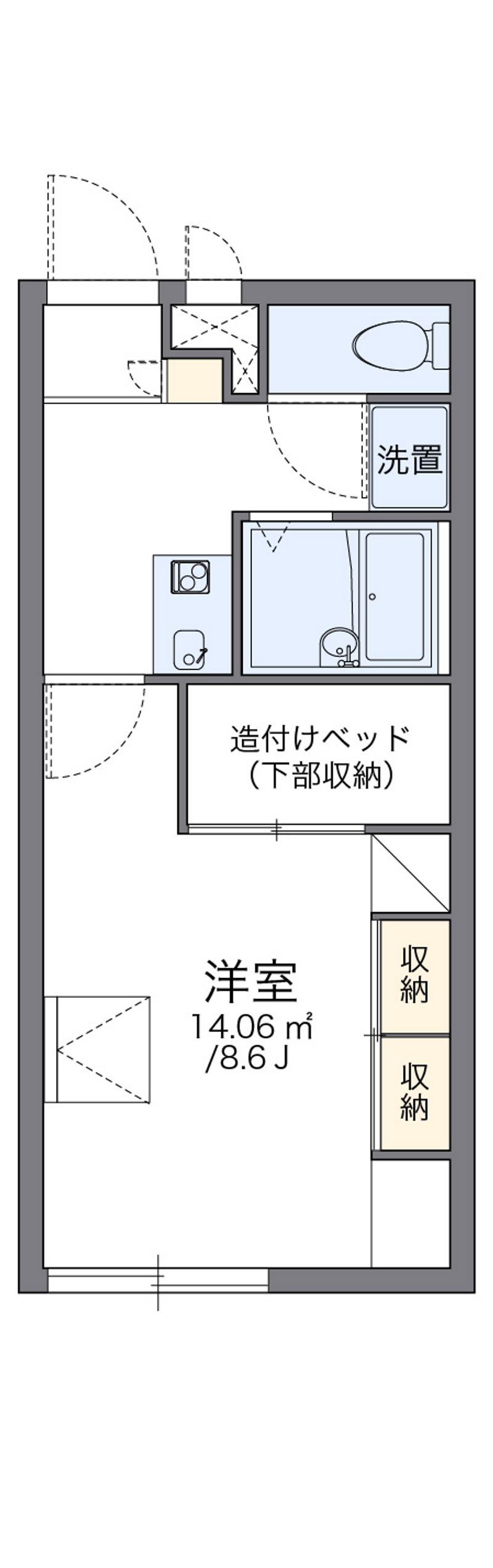レオパレスフィレンツェ七番 間取図