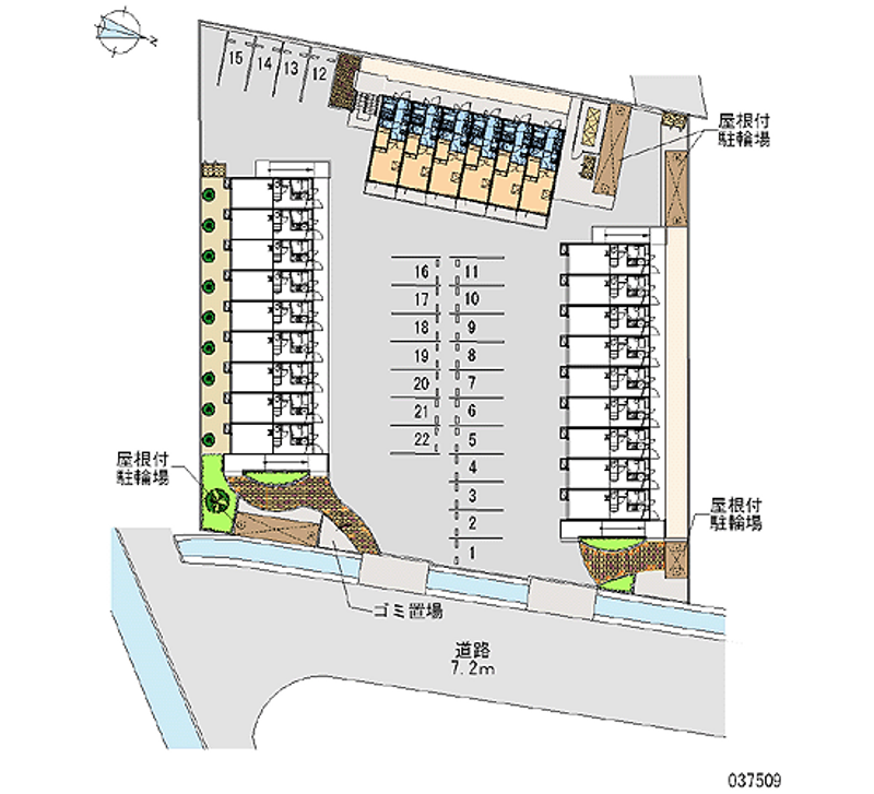 レオパレスレクエルド大町Ⅲ 区画図