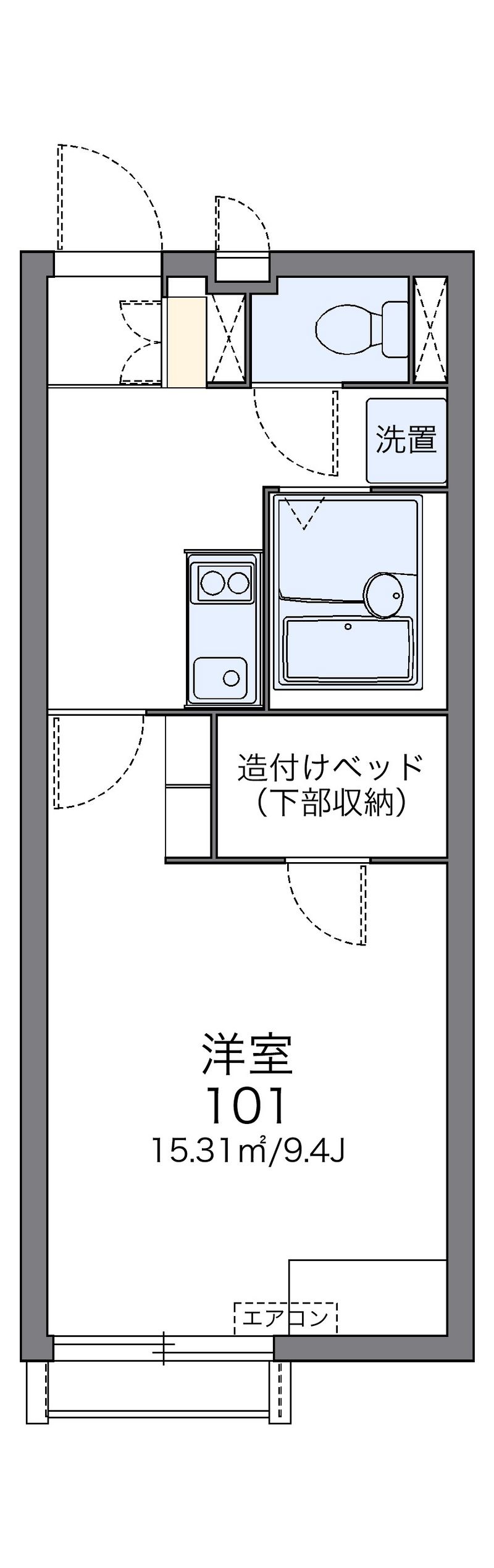レオネクストＣＯＳＭＯＳⅡ 間取図