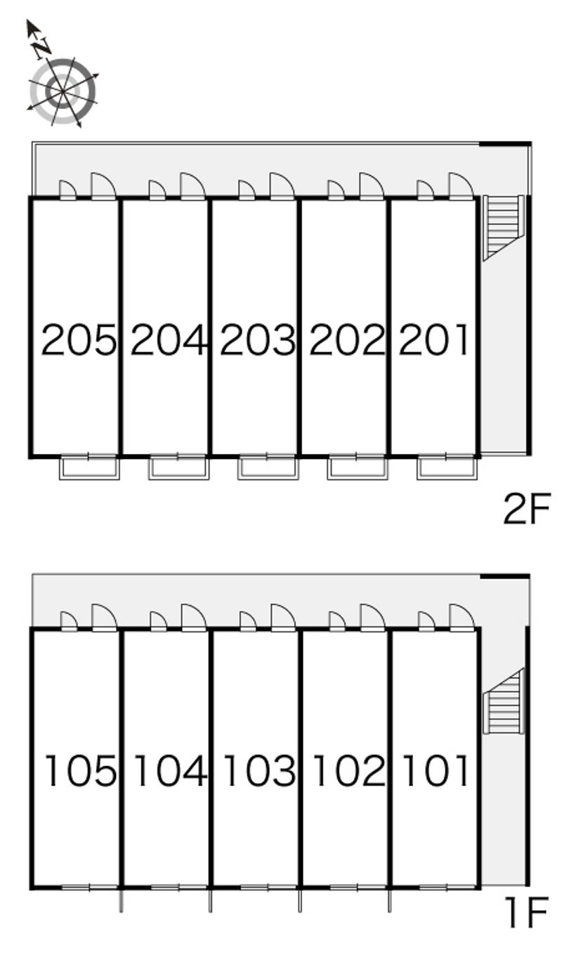 レオパレス松 間取配置図