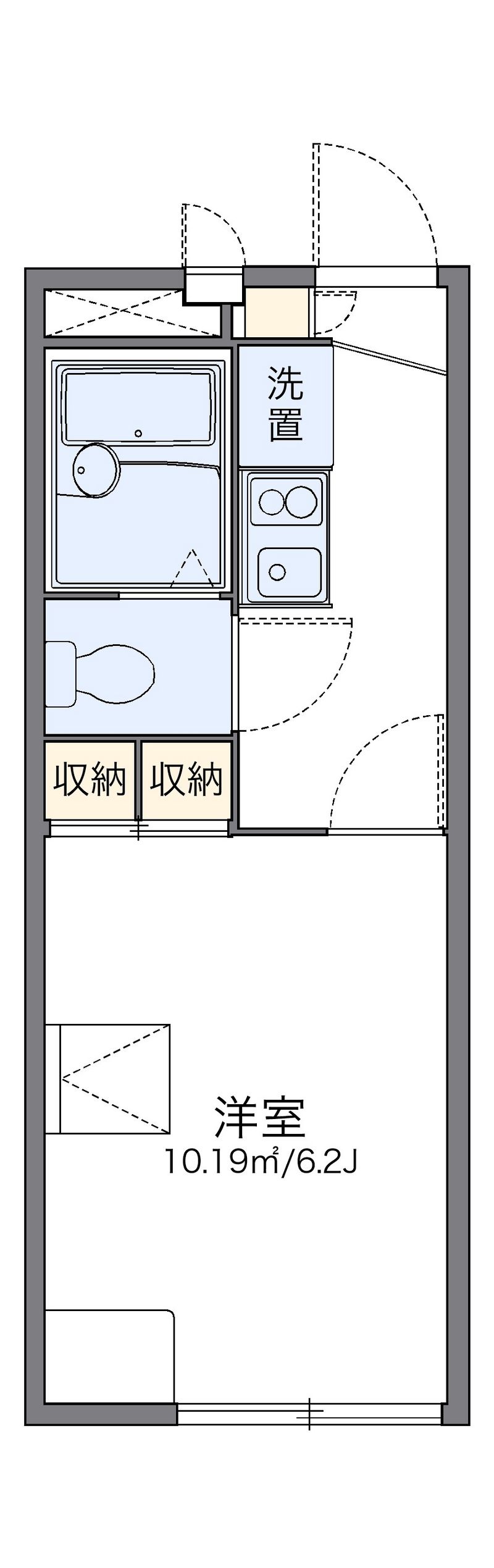 レオパレス桂 間取図