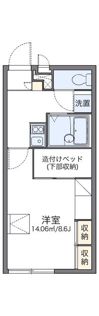 レオパレス明良 間取り図