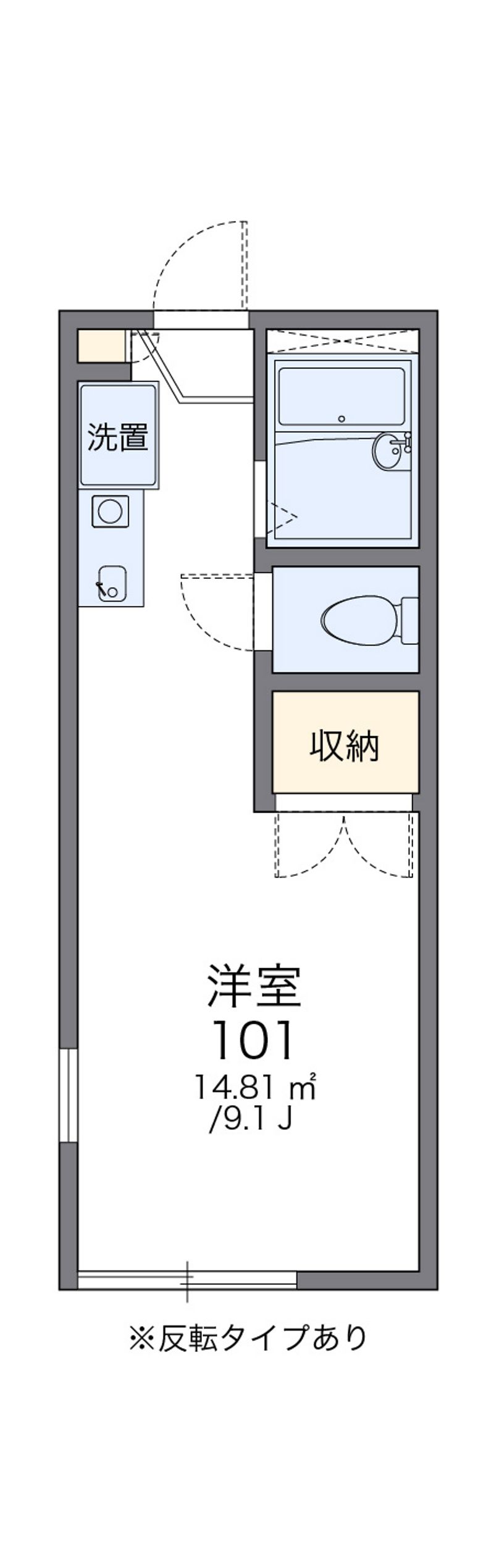 レオパレス童夢 間取図