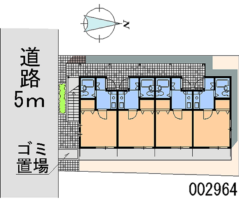 レオパレス住道第２ 区画図