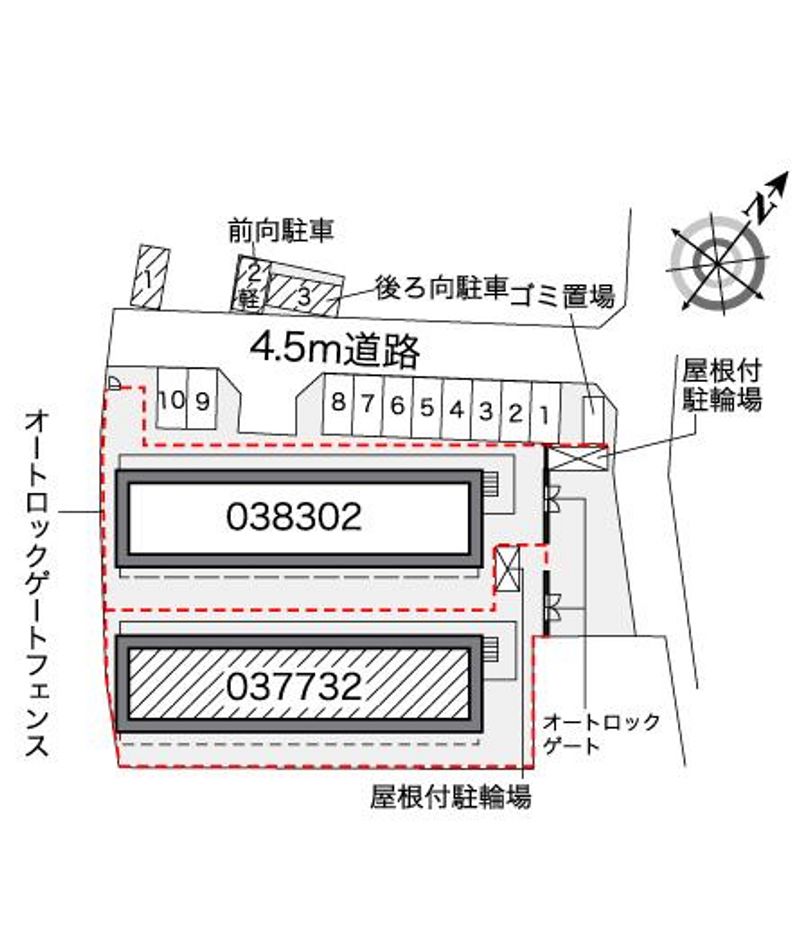レオパレスＮＳクロスＲ 配置図