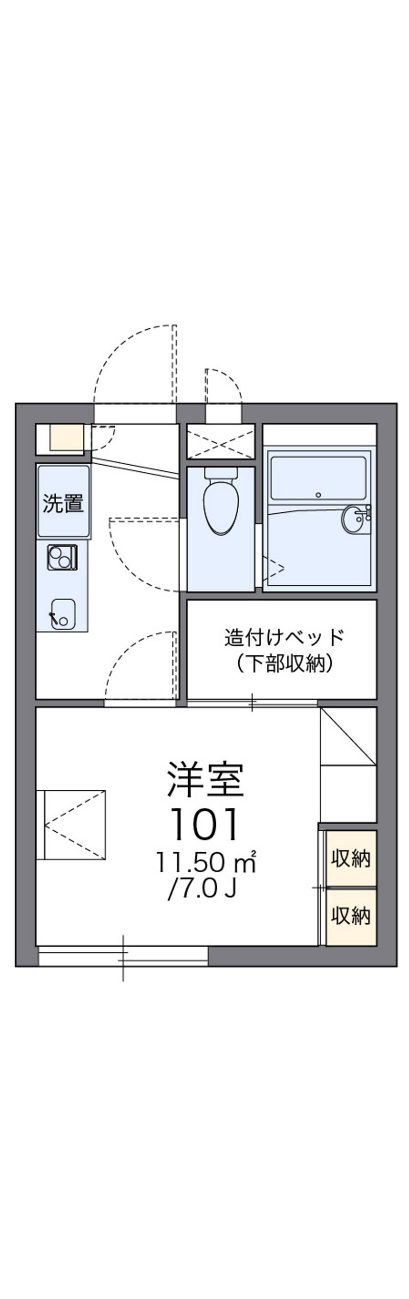 レオパレス植草 間取図
