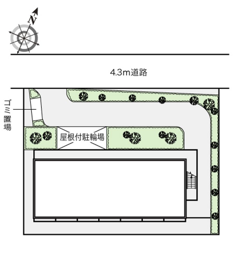 レオパレスいづみ 配置図