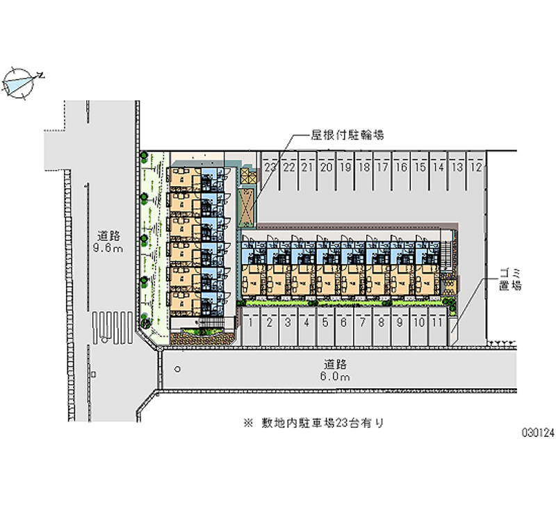 レオパレス入山 月極駐車場