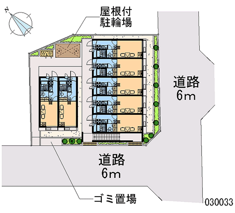 レオパレスプリムローズ 区画図