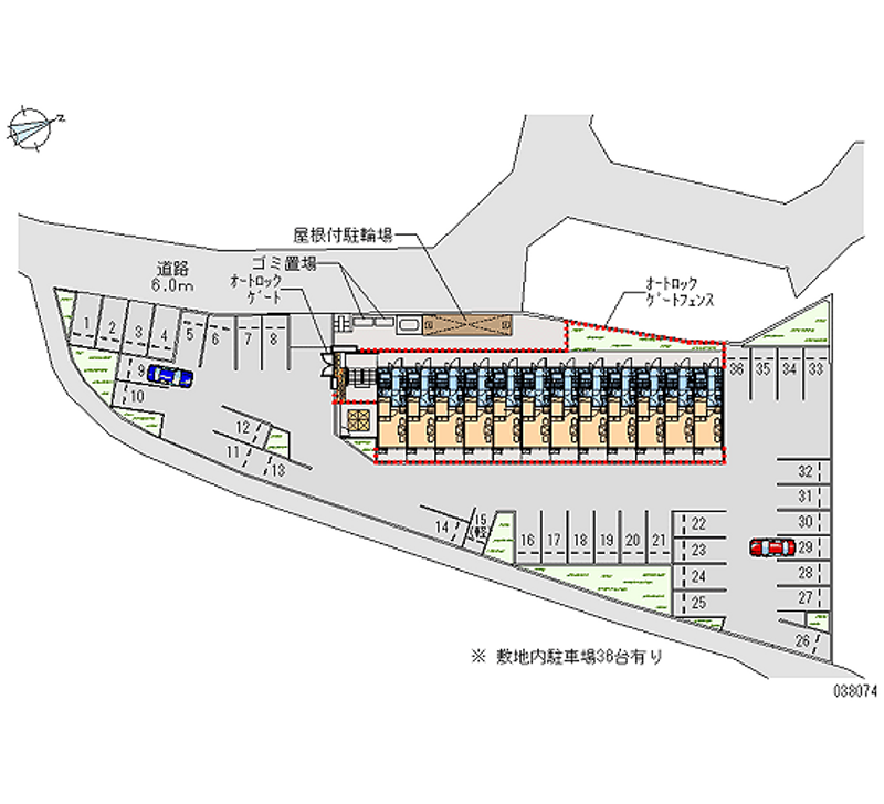 レオパレスグリーングラスⅡ 月極駐車場