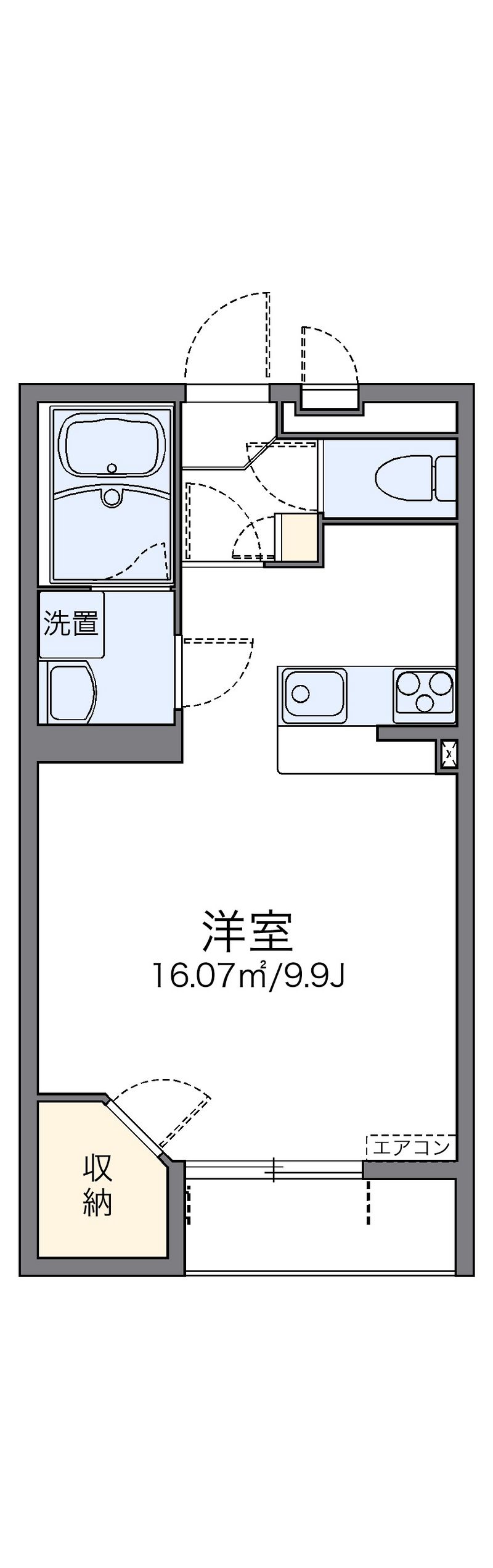 レオネクスト八日市α 間取図