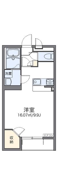 レオネクスト八日市α 間取り図