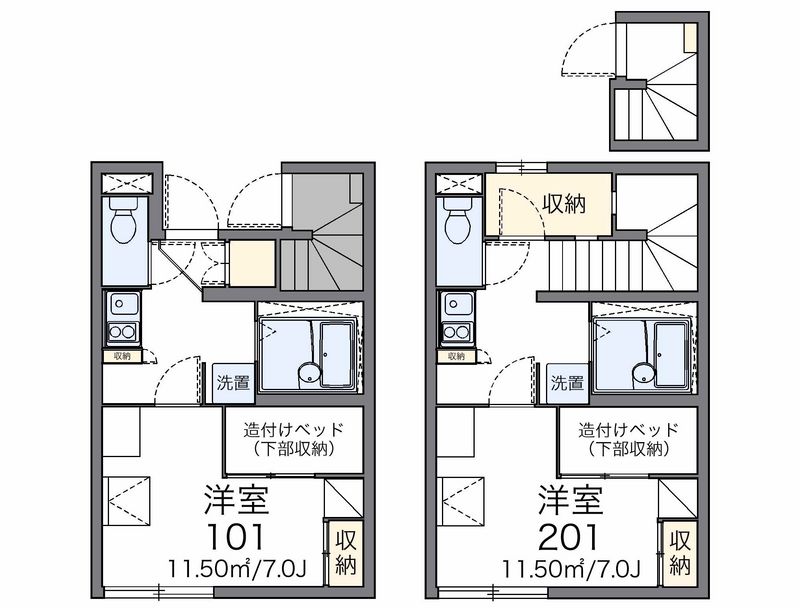 レオパレスＲＩＮＤＥＮ 間取図
