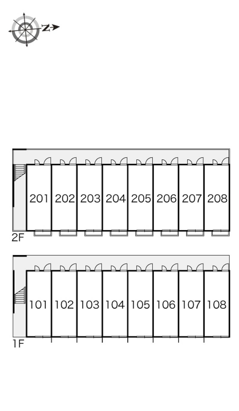 レオパレスヴィラフェリーチェ 間取配置図