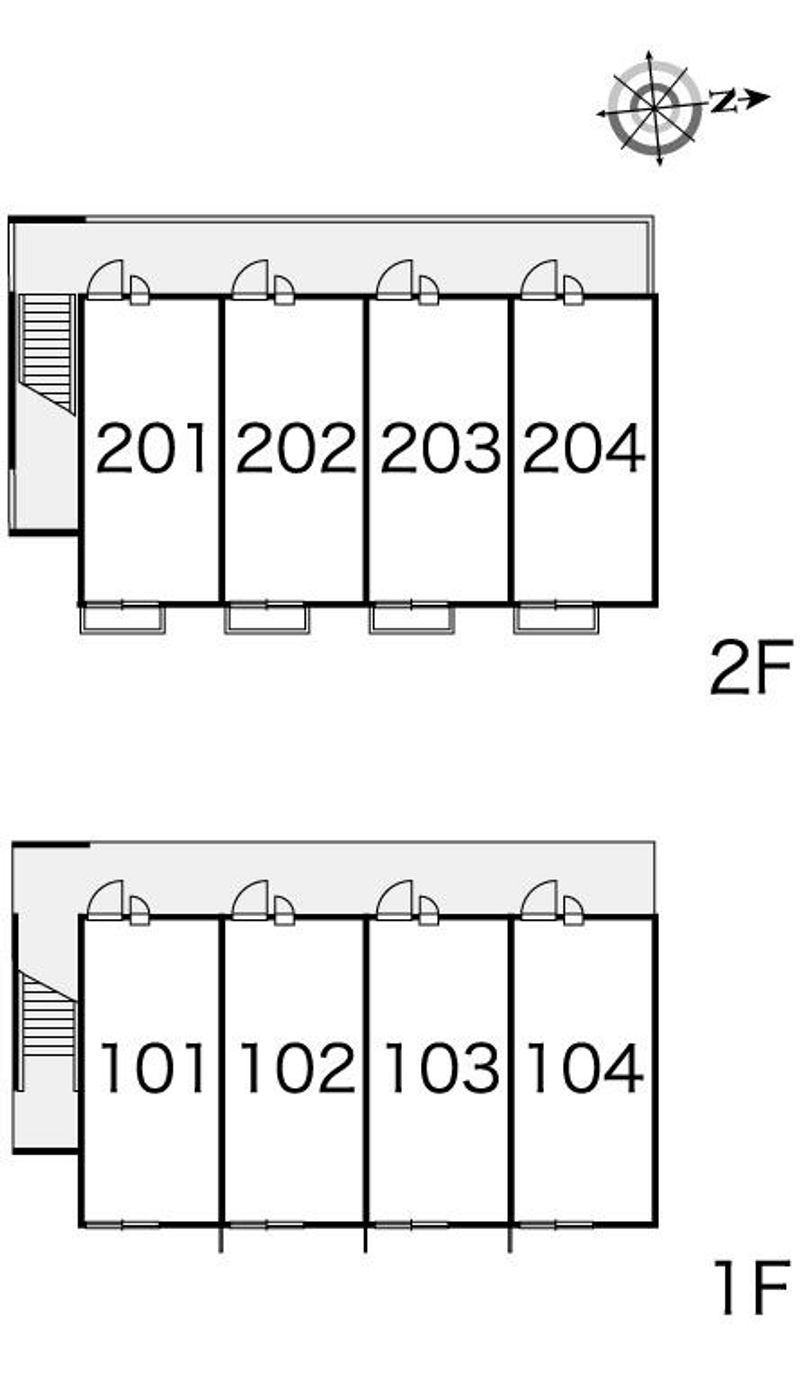 レオパレスヴィルドミール 間取り配置図