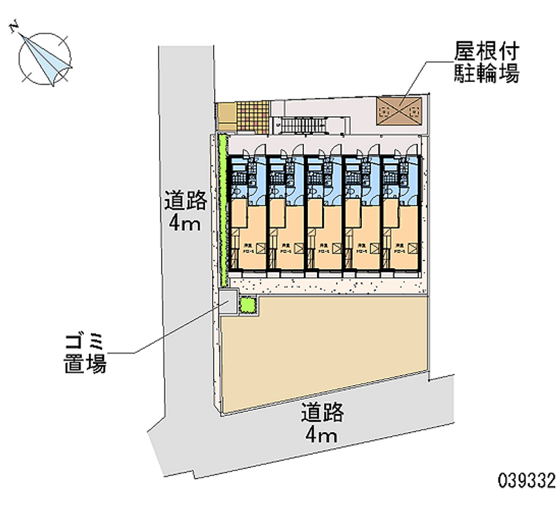 レオパレスサンマリーⅡ 区画図