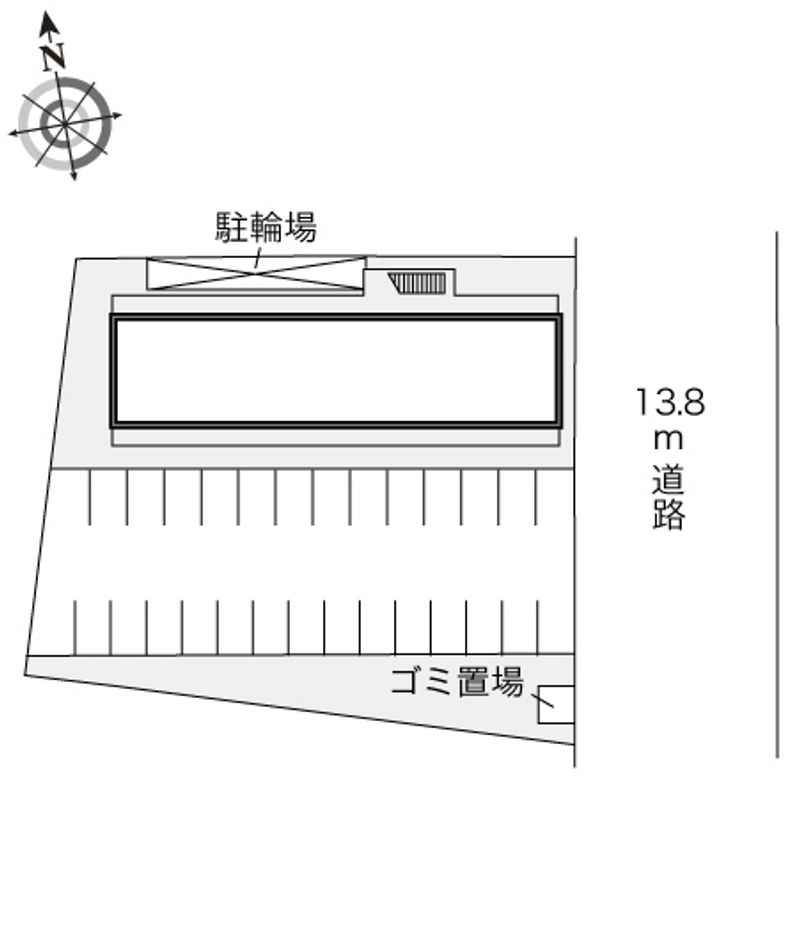 レオパレス浅香山 配置図