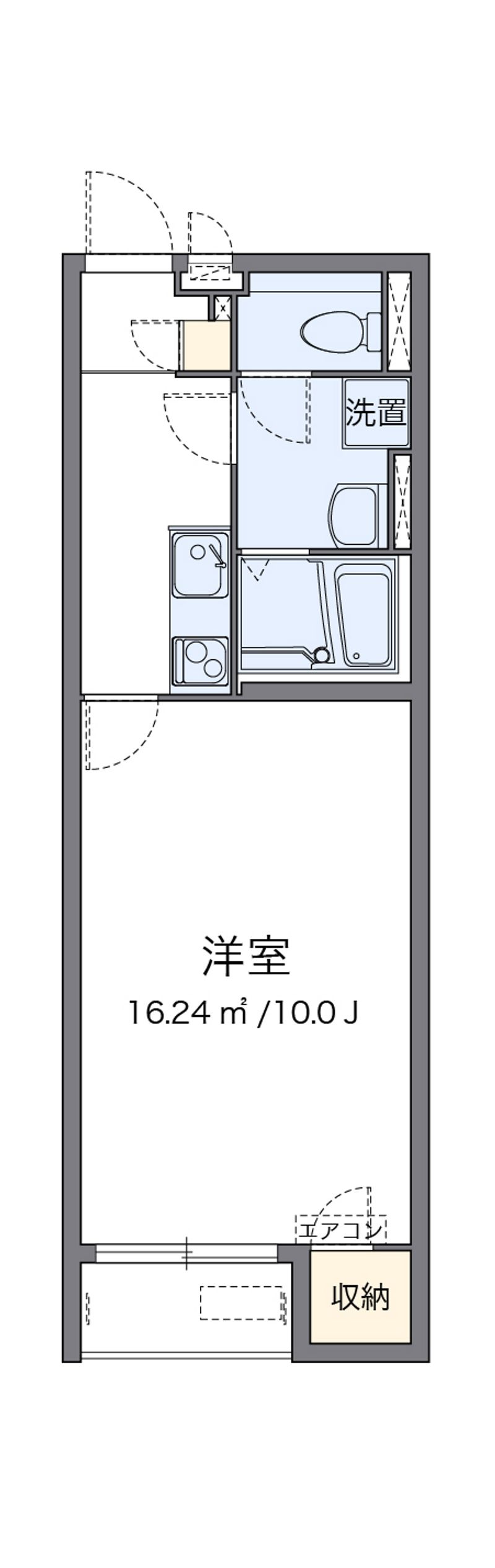 クレイノＳＡＣＨＩ 間取図