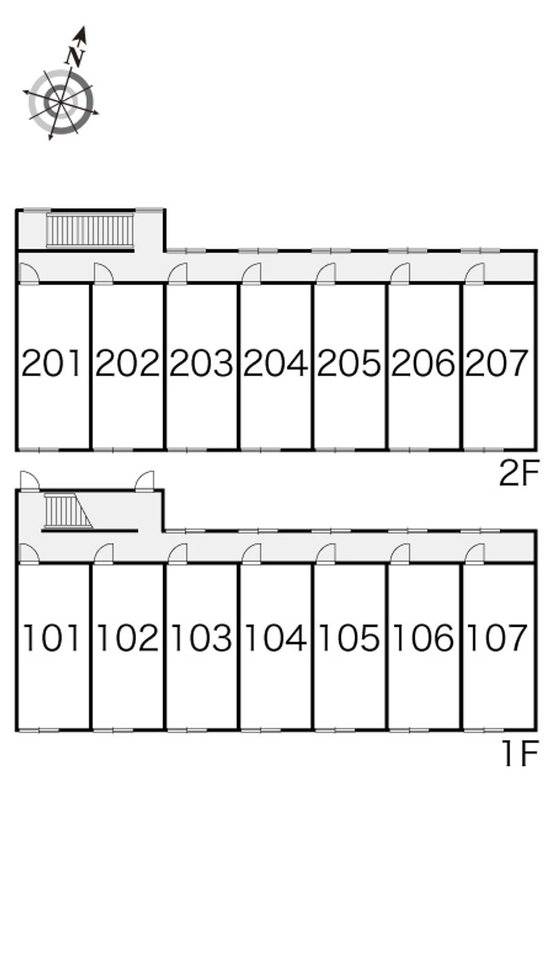 レオパレスエクレール 間取配置図
