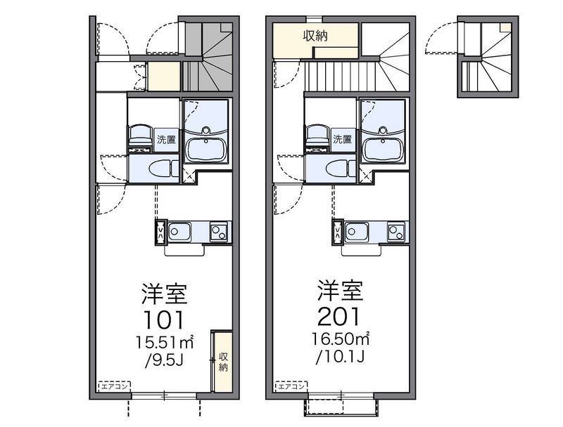 レオネクストＮＩＷＡＳＥ 間取図