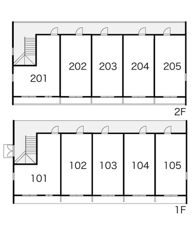 レオパレス堀内 間取配置図