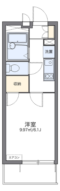 レオパレスオリエンタル 間取り図