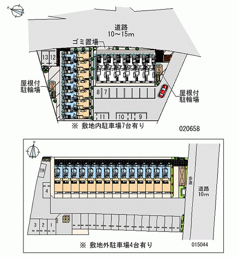 レオパレス延久Ⅳ 月極駐車場