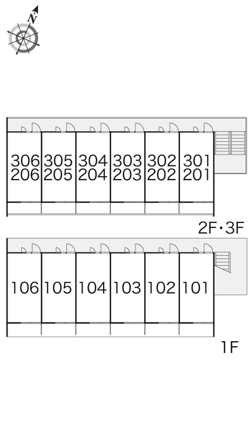 レオパレスリヴェール 間取り配置図