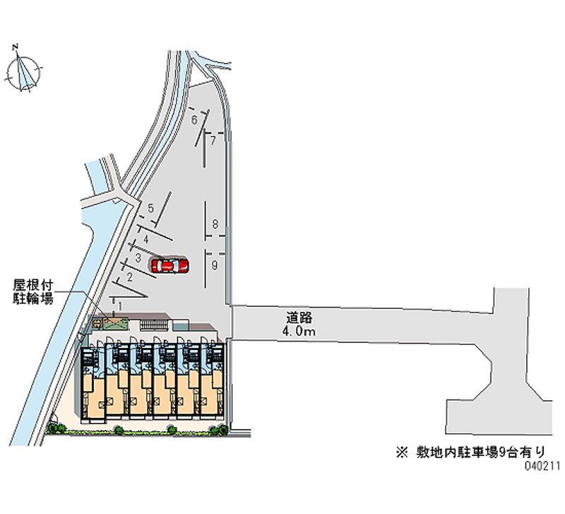 レオパレスこーぽ谷本Ⅱ 月極駐車場