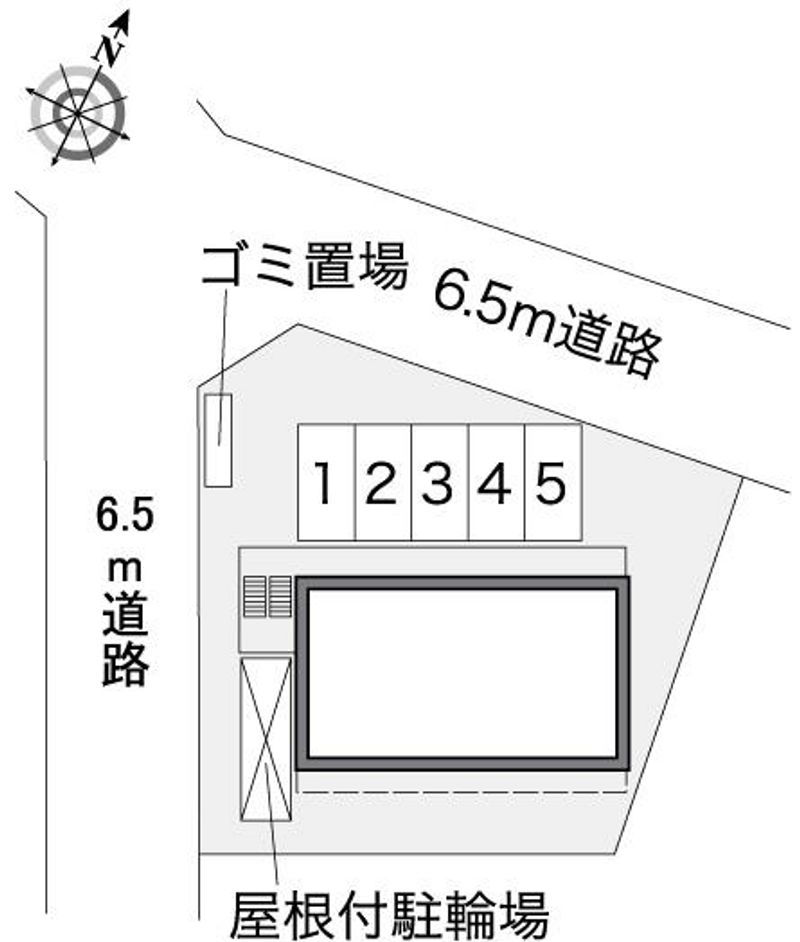 レオパレス道明町 配置図