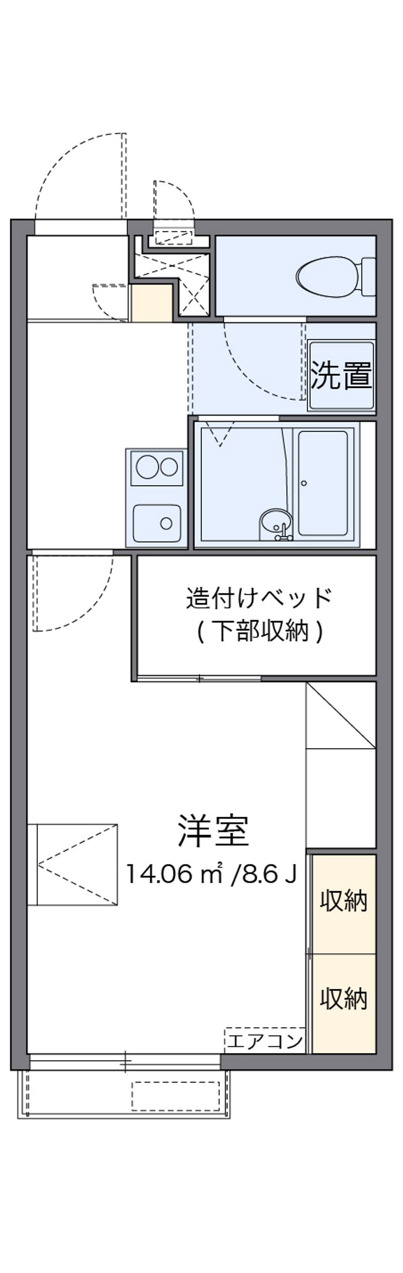 レオパレスＥｎｃｈａｎｔｅ　Ｉ 間取図
