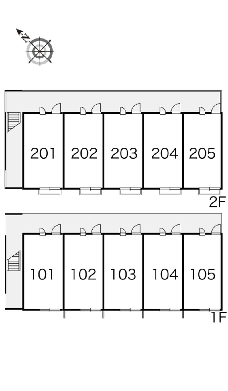 レオパレストップアイランド道場 間取り配置図
