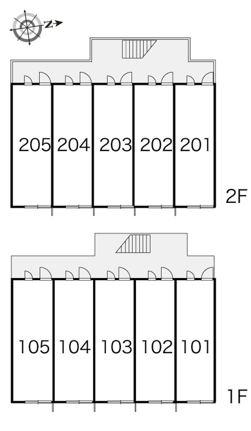 レオパレスすみれⅠ 間取配置図