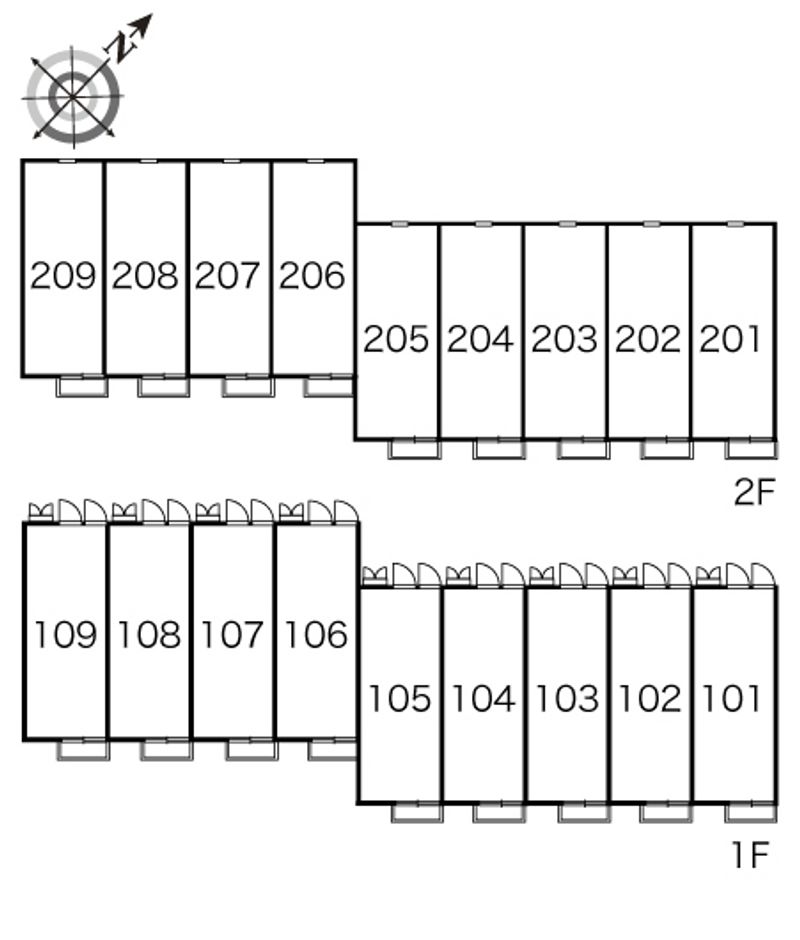 レオパレス醍醐 間取り配置図