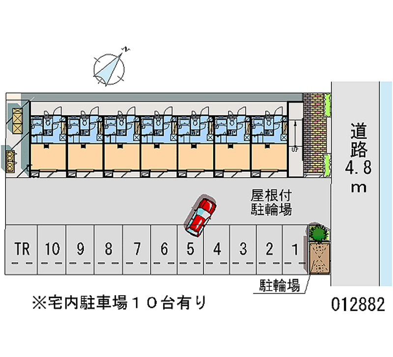 レオパレスサンシャインＭ 月極駐車場