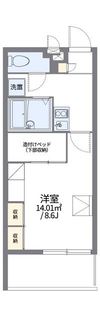 レオパレス大新 間取り図