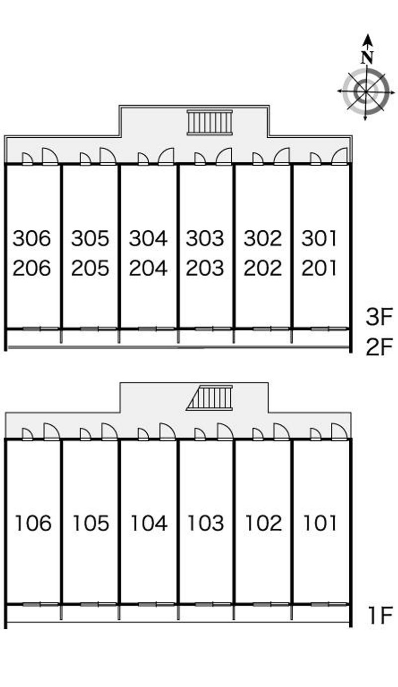 レオパレスグランディオーソ 間取り配置図